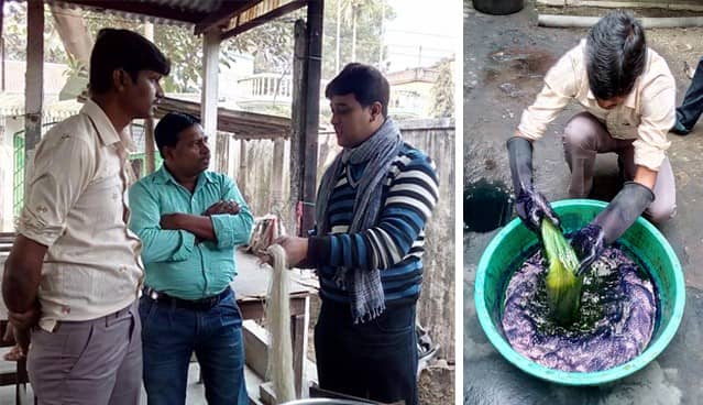  Natural dye and training workshop for little flower January 2017