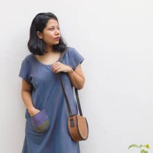 Dress with Kantha pocket