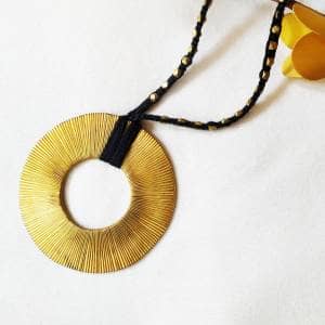 Fair Trade brass dhokra necklace by Sasha handicrafts
