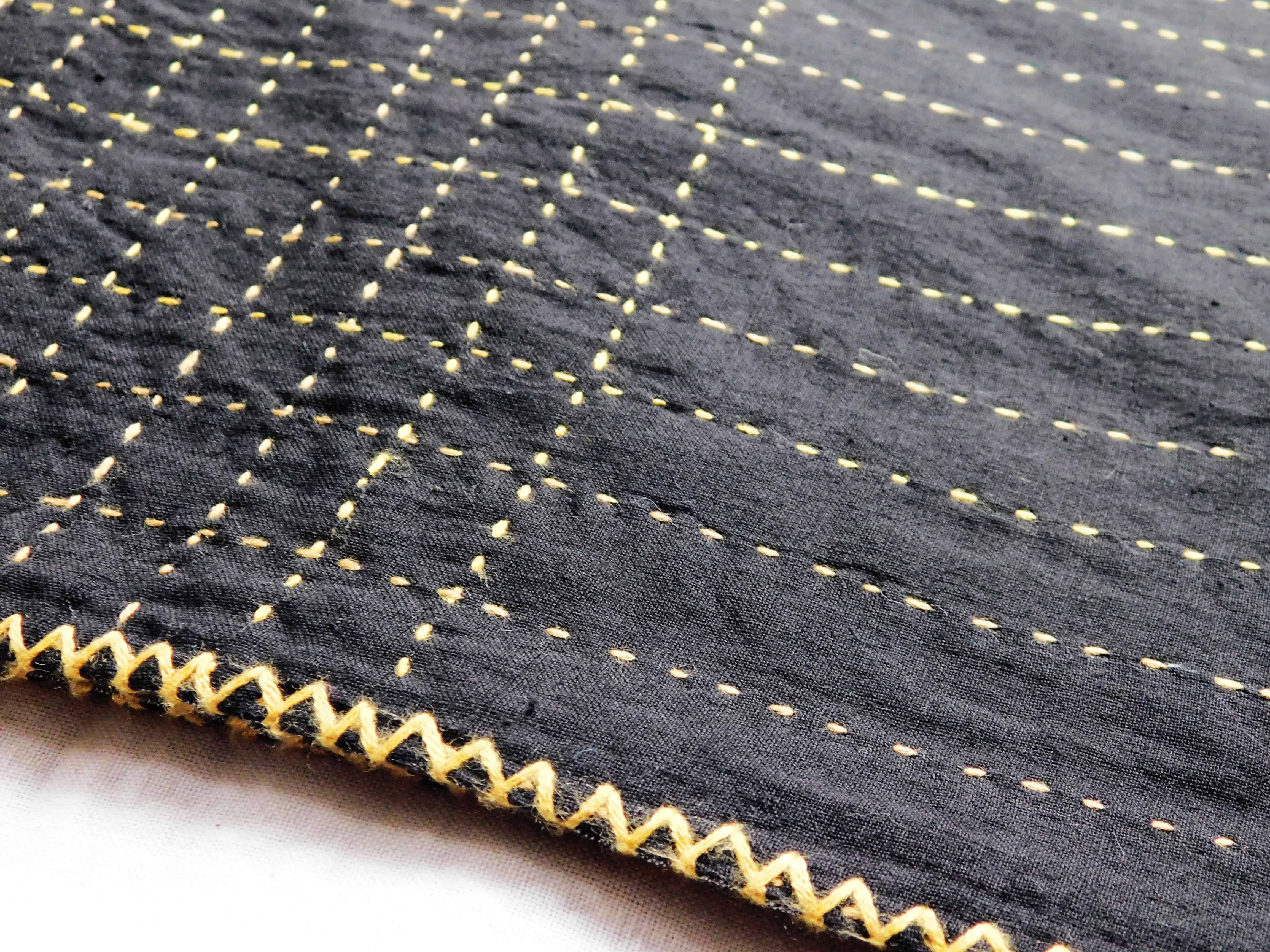 Reversible kantha bed cover - Image 2