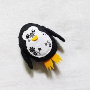 Penguin brooch by Sasha