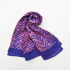 Chevron batik stole