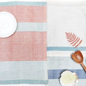Reversible Table mat with Blue back