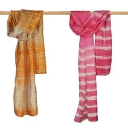 Shibori Stoles created by Sasha